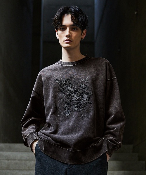 CLEL（クレイル）の「【CLEL】Heavyweight Embroidery Design Sweat