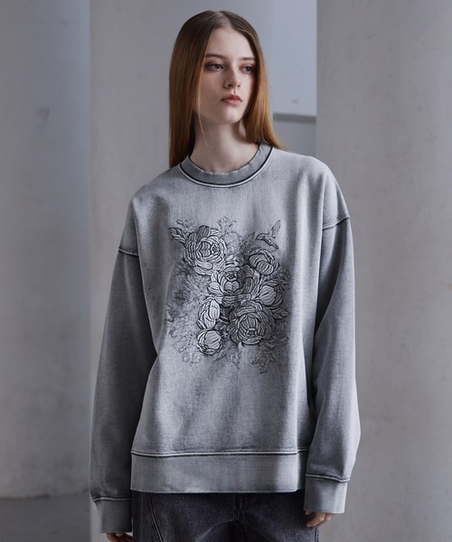 CLEL（クレイル）の「【CLEL】Heavyweight Embroidery Design Sweat