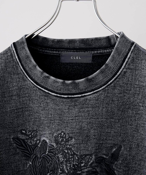 CLEL】Heavyweight Embroidery Design Sweat/ヘビーウェイト 刺繍