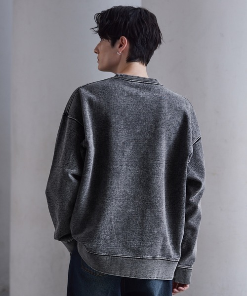 セール】【CLEL】Heavyweight Embroidery Design Sweat/ヘビーウェイト