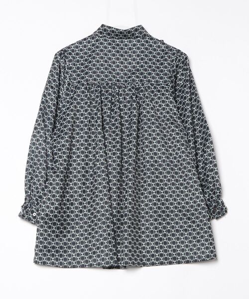 sandy（サンディー）の「【sandy】プリントレギュラーカラーフリルチュニック（チュニック・レディース・ブラック/ブラウン/グリーン/オレンジ・FREE）」の5枚目の写真