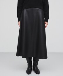 cloenc | レザーライク フレアロングスカート(スカート)