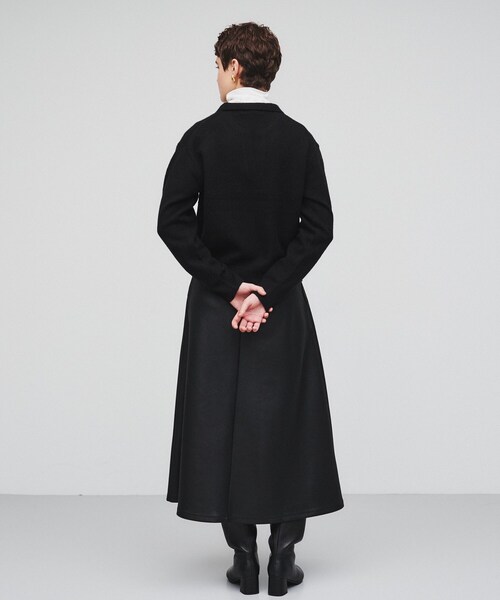 【セール】【手洗い可】レザーライクフレアロングスカート（スカート）｜cloenc（クロエンス）