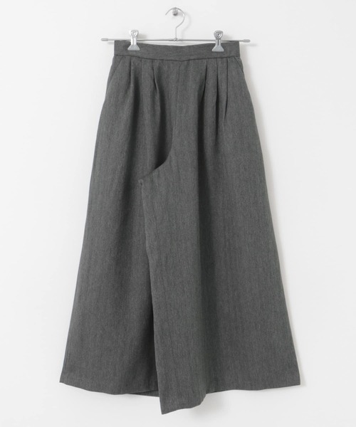 URBAN RESEARCH DOORS（アーバンリサーチドアーズ）の「メランジヘリンボーンギャザーワイドパンツ（その他パンツ・レディース・チャコールグレー/ベージュ・MEDIUM）」の19枚目の写真