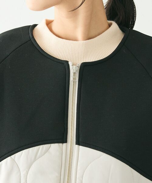 CRAFT STANDARD BOUTIQUE（クラフトスタンダードブティック）の「ダンボール×中綿ヨーク切替ジャケット（ブルゾン・レディース・杢グレー/モカ/アイボリー/ブラック・FREE）」の15枚目の写真