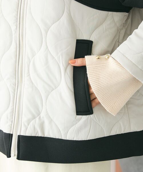 CRAFT STANDARD BOUTIQUE（クラフトスタンダードブティック）の「ダンボール×中綿ヨーク切替ジャケット（ブルゾン・レディース・杢グレー/モカ/アイボリー/ブラック・FREE）」の17枚目の写真