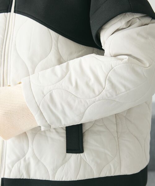 CRAFT STANDARD BOUTIQUE（クラフトスタンダードブティック）の「ダンボール×中綿ヨーク切替ジャケット（ブルゾン・レディース・杢グレー/モカ/アイボリー/ブラック・FREE）」の18枚目の写真