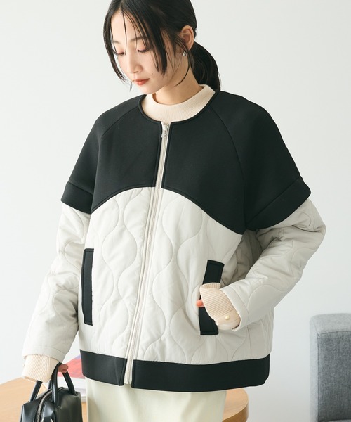 【セール】ダンボール×中綿ヨーク切替ジャケット（ブルゾン）｜CRAFT STANDARD BOUTIQUE（クラフトスタンダードブティック） 5,433円