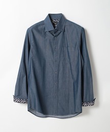 CROWDED CLOSET | ＜イージーケア＞デニム調ホリゾンタルカラーシャツ(シャツ/ブラウス)