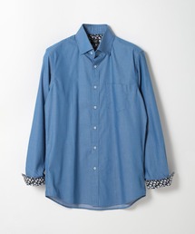 CROWDED CLOSET | ＜イージーケア＞デニム調ホリゾンタルカラーシャツ(シャツ/ブラウス)