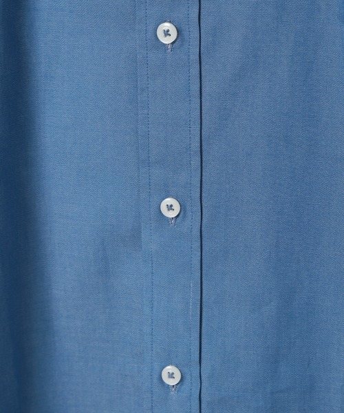 CROWDED CLOSET（クラウデッドクローゼット）の「＜イージーケア＞デニム調ホリゾンタルカラーシャツ（シャツ/ブラウス・メンズ・ネイビー/ブルー・03/04/02）」の3枚目の写真