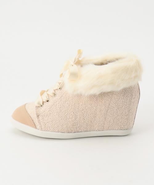 Feroux（フェルゥ）の「インヒールレースUPスニーカー（スニーカー・レディース・ピンク系/グレー系/ネイビー系・MEDIUM/SMALL/LARGE）」の11枚目の写真