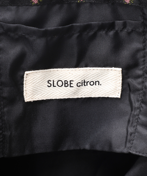 SLOBE citron.(スローブシトロン)の「《WEB限定》SLOBE citron.フラワージャガードトートバッグ(トートバッグ・レディース・ブラック・FREE)」の15枚目の写真