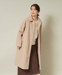 ITS'DEMO | ◆【腕周りゆったりで厚手ニットもOK】ステンカラーロングコート(ステンカラーコート)