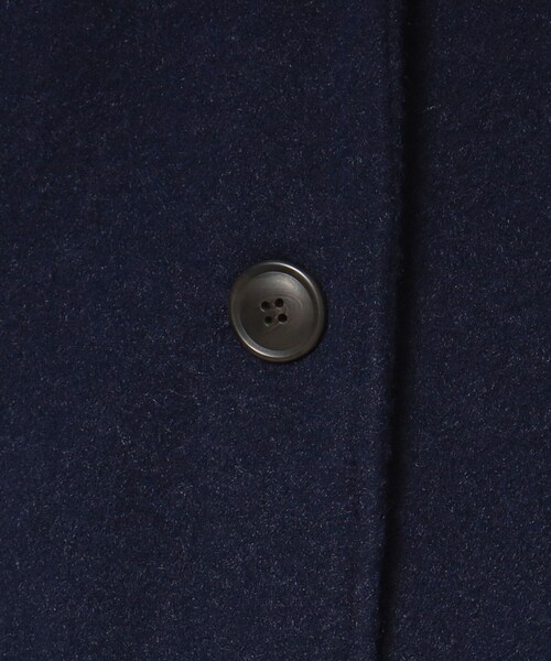 ITS'DEMO（イッツデモ）の「◆【腕周りゆったりで厚手ニットもOK】ステンカラーロングコート（ステンカラーコート・レディース・ネイビー/ベージュ/ダークブラウン・00）」の7枚目の写真