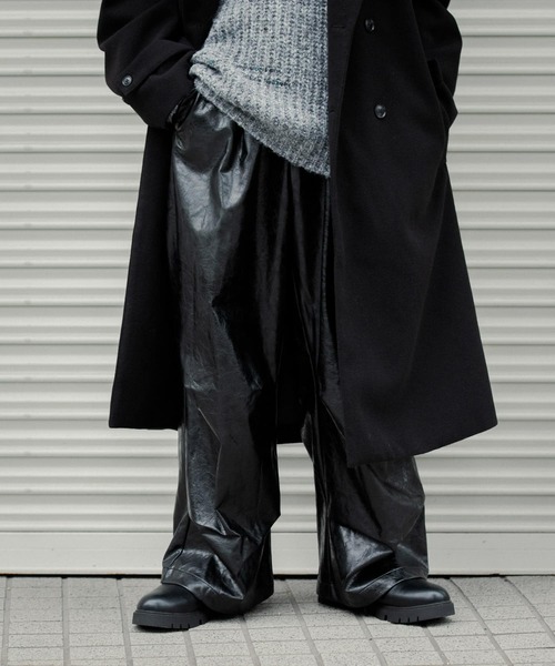 SENSE OF PLACE by URBAN RESEARCH（センスオブプレイスバイアーバンリサーチ）の「FLタックワイドパンツ（その他パンツ・メンズ・ブラック/ブラック系その他・MEDIUM/LARGE）」の2枚目の写真