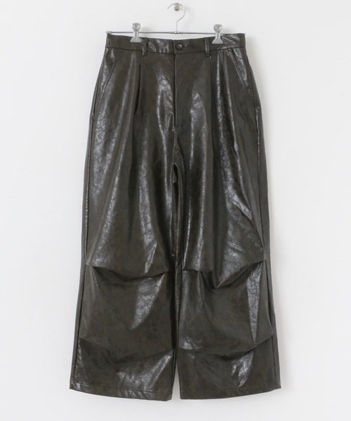 SENSE OF PLACE by URBAN RESEARCH（センスオブプレイスバイアーバンリサーチ）の「FLタックワイドパンツ（その他パンツ・メンズ・ブラック/ブラック系その他・MEDIUM/LARGE）」の15枚目の写真