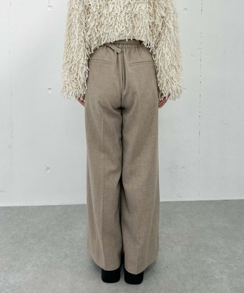 archives（アルシーヴ）の「ウールライクワイドタックスラックス（スラックス・レディース・グレー/ブラック/ベージュ・MEDIUM）」の21枚目の写真