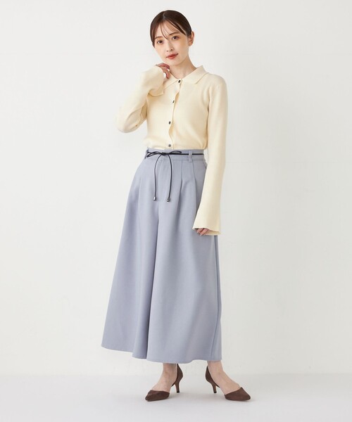 SHIPS Colors(シップス カラーズ)の「SHIPS Colors:〈洗濯機可能〉 ウーリッシュ ガウチョ パンツ(その他パンツ・レディース・ブラウン/ブラック/ライトブルー・SMALL/MEDIUM)」の4枚目の写真