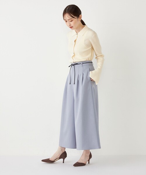 SHIPS Colors(シップス カラーズ)の「SHIPS Colors:〈洗濯機可能〉 ウーリッシュ ガウチョ パンツ(その他パンツ・レディース・ブラウン/ブラック/ライトブルー・SMALL/MEDIUM)」の5枚目の写真