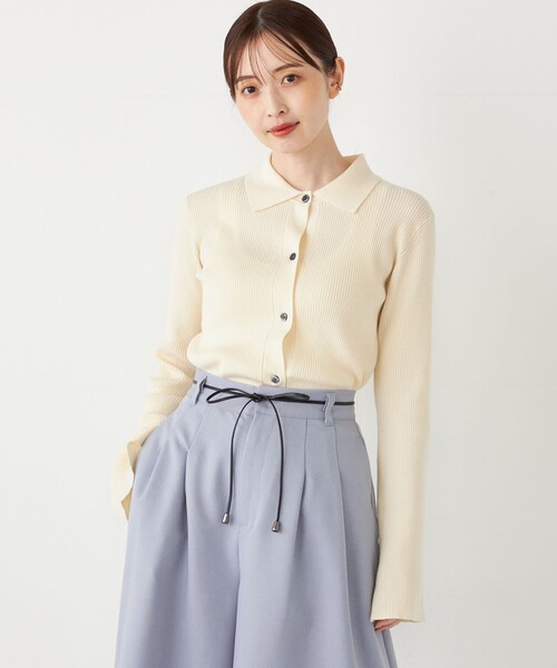 SHIPS Colors(シップス カラーズ)の「SHIPS Colors:〈洗濯機可能〉 ウーリッシュ ガウチョ パンツ(その他パンツ・レディース・ブラウン/ブラック/ライトブルー・SMALL/MEDIUM)」の6枚目の写真