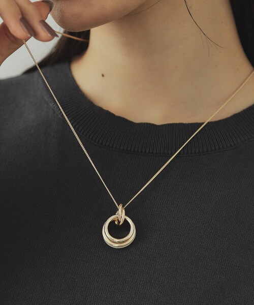 OPAQUE.CLIP（オペークドットクリップ）の「◆エポリングネックレス（ネックレス・レディース・ゴールド系/シルバー系・00）」の3枚目の写真