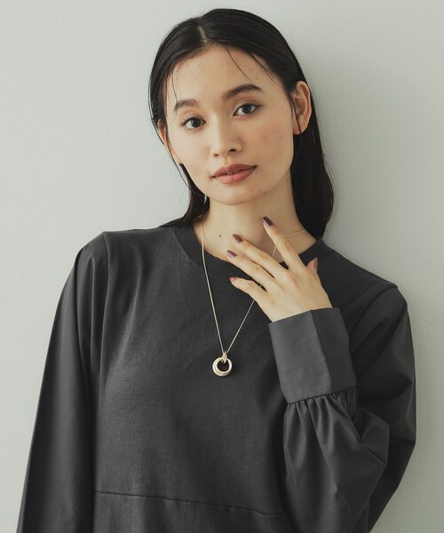 OPAQUE.CLIP（オペークドットクリップ）の「◆エポリングネックレス（ネックレス・レディース・ゴールド系/シルバー系・00）」の7枚目の写真