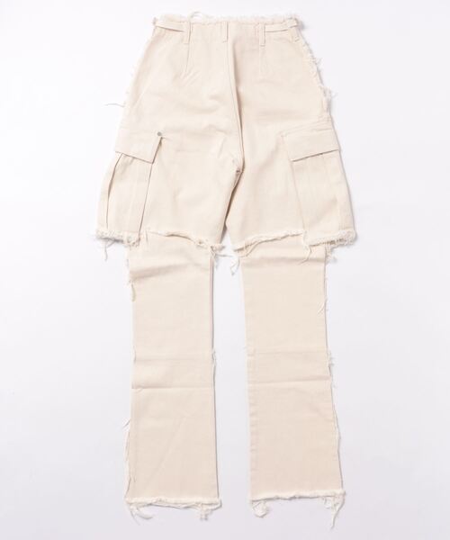 VOLTAGE CONTROL FILTER(ヴォルテージコントロールフィルター)の「VOLTAGE CONTROL FILTER/ヴォルテージコントロールフィルター/Denim Cargo Shorts(その他パンツ・レディース・ブラック/ホワイト系2・M)」の3枚目の写真