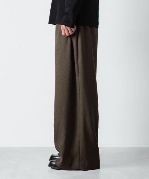 ato（アトウ）の「LANATEC WIDE PANTS（その他パンツ・メンズ・ブラック/カーキ・44/46/48）」の17枚目の写真