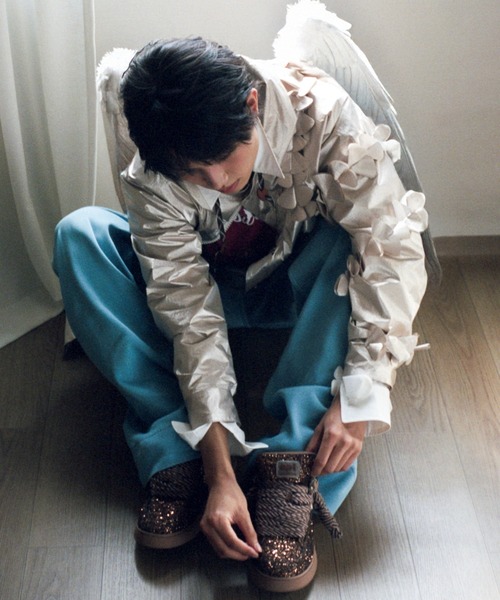 MASU(エムエーエスユー)の「"MASU X EPT" DREAM FAT SNEAKERS(スニーカー・メンズ・ネイビー/ブラウン/シルバー・26.5cm/27cm/27.5cm/28cm)」の4枚目の写真