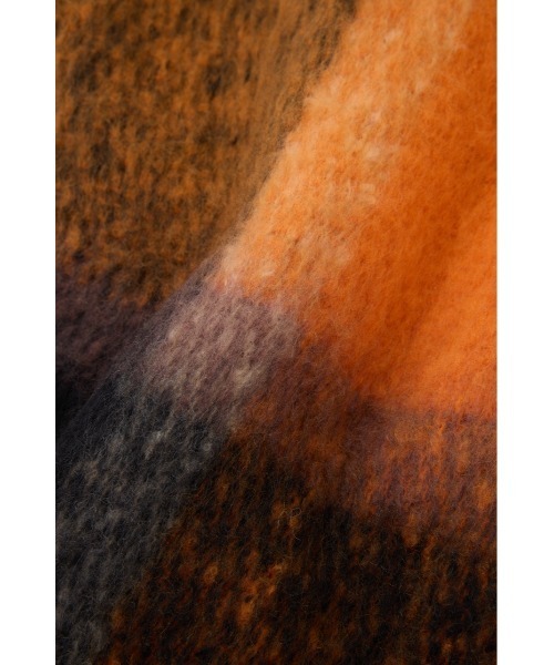 SLY（スライ）の「SHAGGY CHECK MUFFLER シャギー チェック マフラー（マフラー・レディース・グリーン系その他2/イエロー系その他/オレンジ系その他・FREE）」の18枚目の写真