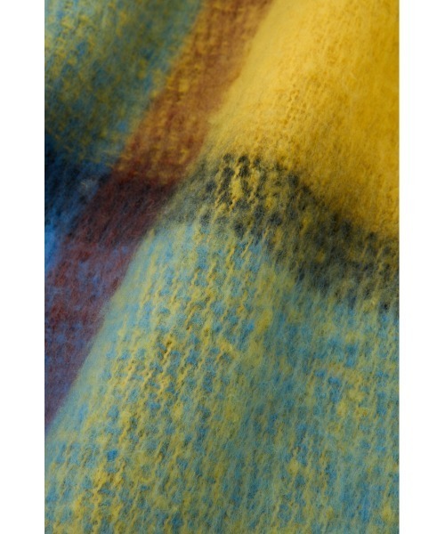 SLY（スライ）の「SHAGGY CHECK MUFFLER シャギー チェック マフラー（マフラー・レディース・グリーン系その他2/イエロー系その他/オレンジ系その他・FREE）」の13枚目の写真