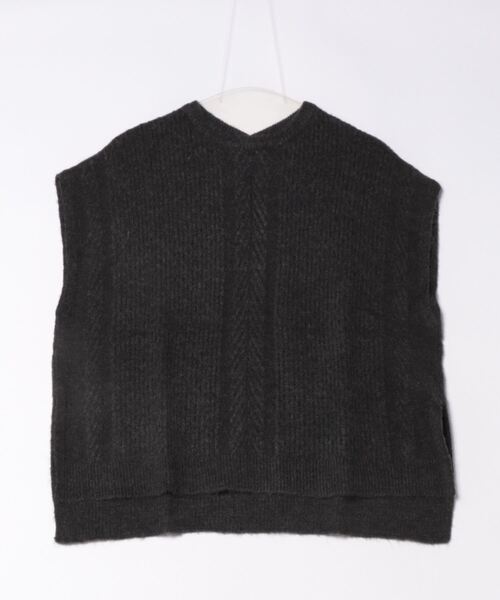 【セール】(BD)【ihana】アラン柄 ニット 2WAY ベスト（ベスト）｜BARNDOOR（バーンドア）