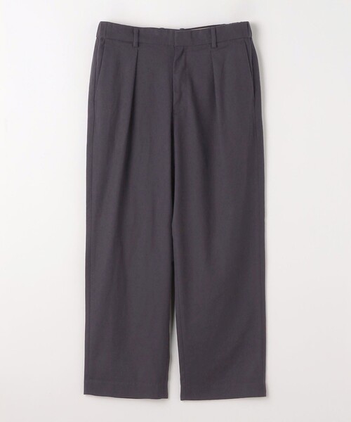 green label relaxing(グリーンレーベルリラクシング)の「Morley 1プリーツ ワイドパンツ(その他パンツ・メンズ・グレー/ブラック/ダークグレー・S/M/L)」の10枚目の写真