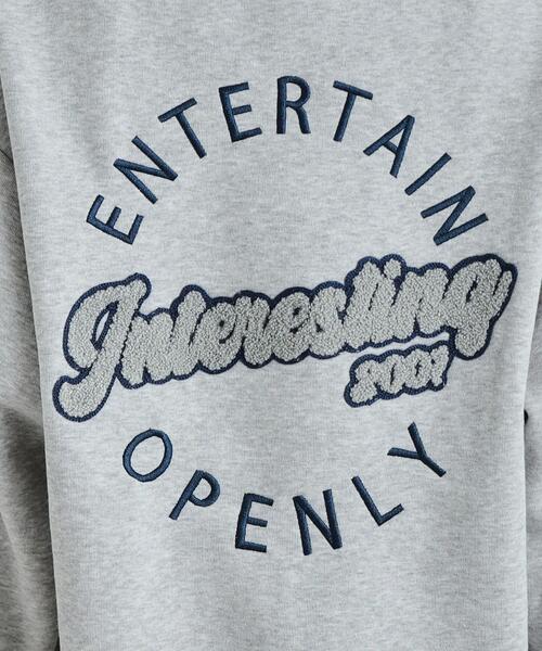 Cutie Blonde（キューティーブロンド）の「◆【洗える/S-LL/SHOO WARM】あったか裏起毛 刺繍アソートスウェット（スウェット・レディース・チャコール/ライトグレー系1/グレー系・04/03/02/01）」の8枚目の写真