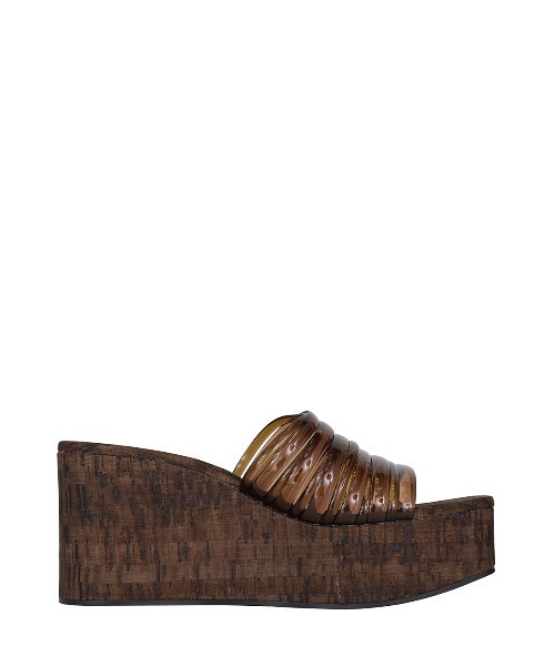 セール】CLEAR TUBE CORK SANDAL（サンダル）｜Ameri（アメリ