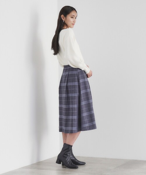 index（インデックス）の「◆《6color/XS-LLsize》ボートネックドルマンニット【洗濯機洗い可】（ニット/セーター・レディース・サックスブルー/ネイビー系5/チャコールグレー/オフホワイト/ピンク/グレー・38/36/34/42/40）」の10枚目の写真