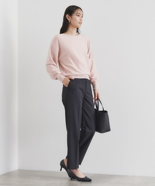 index（インデックス）の「◆《6color/XS-LLsize》ボートネックドルマンニット【洗濯機洗い可】（ニット/セーター・レディース・サックスブルー/ネイビー系5/チャコールグレー/オフホワイト/ピンク/グレー・38/36/34/42/40）」の21枚目の写真