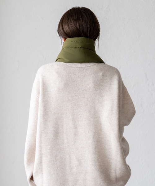 VitaFelice（ヴィータフェリーチェ）の「ボリュームナイロンマフラー（マフラー・レディース・ベージュ/カーキ/ブラック・FREE）」の10枚目の写真