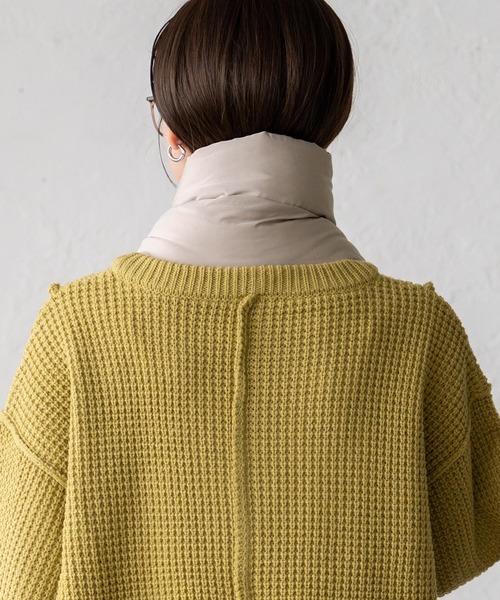 VitaFelice（ヴィータフェリーチェ）の「ボリュームナイロンマフラー（マフラー・レディース・ベージュ/カーキ/ブラック・FREE）」の16枚目の写真