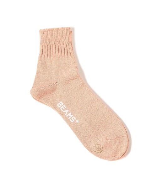 BEAMS PLUS（ビームスプラス）の「和紙 ショート リブ ソックス（ソックス/靴下・メンズ・ナチュラル/ブラック/ブラウン/ピンク・ONE SIZE）」の4枚目の写真