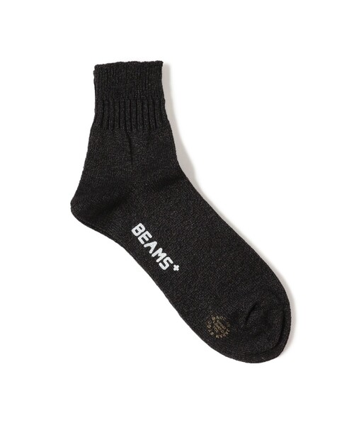 BEAMS PLUS（ビームスプラス）の「和紙 ショート リブ ソックス（ソックス/靴下・メンズ・ナチュラル/ブラック/ブラウン/ピンク・ONE SIZE）」の2枚目の写真