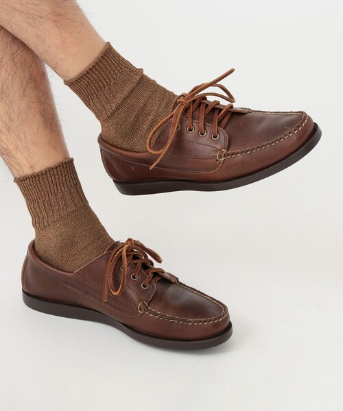 BEAMS PLUS（ビームスプラス）の「和紙 ショート リブ ソックス（ソックス/靴下・メンズ・ナチュラル/ブラック/ブラウン/ピンク・ONE SIZE）」の6枚目の写真