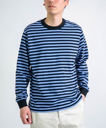 RINEN（リネン）の「[RINEN ] オーガニック天竺 ボーダー クルーネック（Tシャツ/カットソー）」
