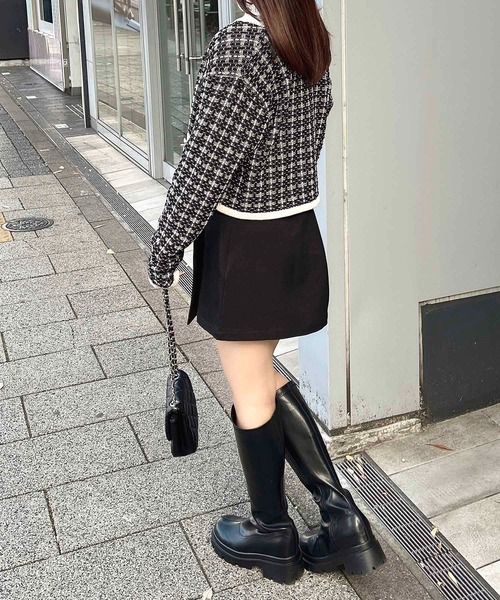 INGNI(イング)の「ラップミニスカパン(スカート・レディース・ブラック/グレー・FREE)」の19枚目の写真