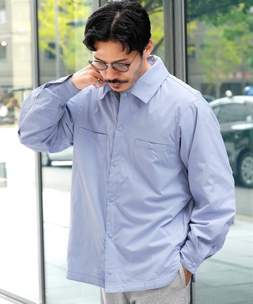 jiggys shop(ジギーズショップ)の「中綿入りストレッチブロードシャツ(シャツ/ブラウス・メンズ・ブラック/グレー/ブルー/ホワイト・MEDIUM/LARGE/X-LARGE)」の4枚目の写真