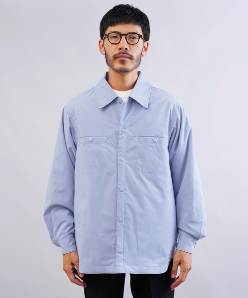 jiggys shop(ジギーズショップ)の「中綿入りストレッチブロードシャツ(シャツ/ブラウス・メンズ・ブラック/グレー/ブルー/ホワイト・MEDIUM/LARGE/X-LARGE)」の10枚目の写真