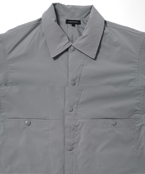 jiggys shop(ジギーズショップ)の「中綿入りストレッチブロードシャツ(シャツ/ブラウス・メンズ・ブラック/グレー/ブルー/ホワイト・MEDIUM/LARGE/X-LARGE)」の14枚目の写真