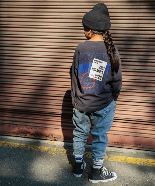 DRC branshes(ディーアールシーブランシェス)の「【DRC/お肌に嬉しい綿100%】アソートグラフィック長袖Tシャツ(Tシャツ/カットソー・キッズ・フューシャピンク/ブルー/ブルーグレー/アイボリー/ブラック/ダークグリーン/チャコールグレー/オフホワイト/その他2/その他1/コバルトブルー/オレンジ・150/130/90/100/140/160/120/110)」の14枚目の写真