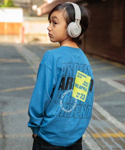 DRC branshes(ディーアールシーブランシェス)の「【DRC/お肌に嬉しい綿100%】アソートグラフィック長袖Tシャツ(Tシャツ/カットソー・キッズ・フューシャピンク/ブルー/ブルーグレー/アイボリー/ブラック/ダークグリーン/チャコールグレー/オフホワイト/その他2/その他1/コバルトブルー/オレンジ・150/130/90/100/140/160/120/110)」の16枚目の写真